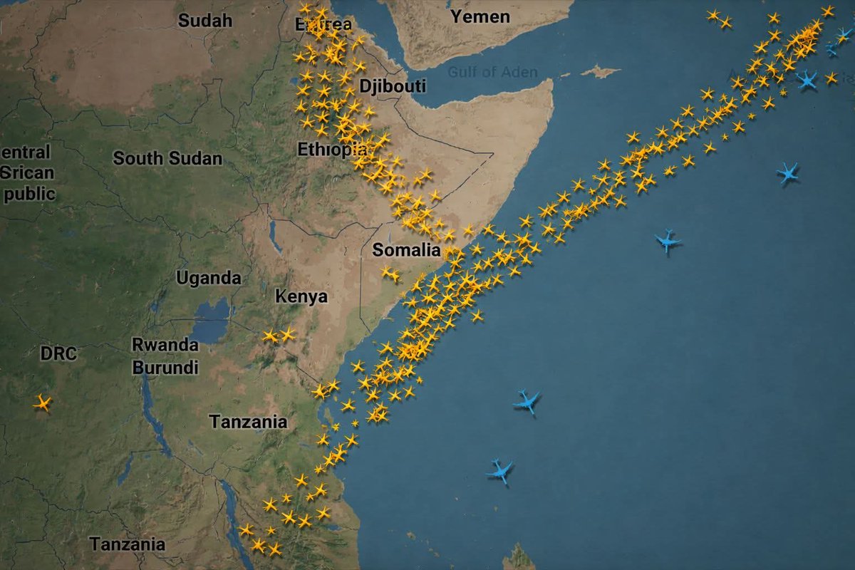 BashirHashiysf's tweet photo. Today, the only open airspace for flying is #Somalia.
Whether you are heading to Asia, Europe, Latin America, the Middle East, or Africa, all routes are open through Somalia. https://t.co/S2HP7D8sus