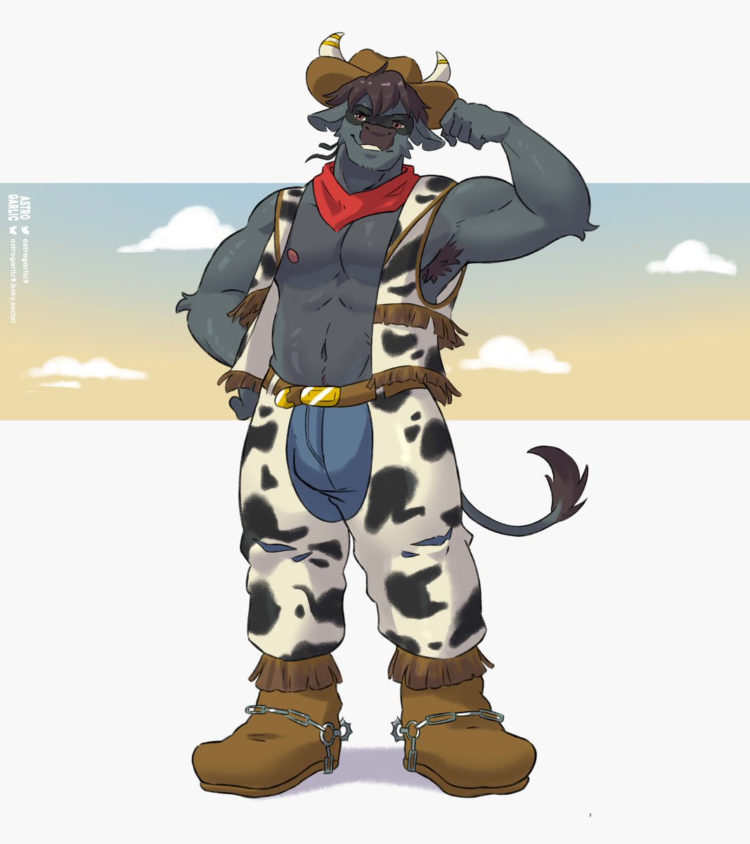 Comm for <a href="/Noel_Dharts/">Leon Dharts</a> 🐂 thank you so much!

#furry #furryart