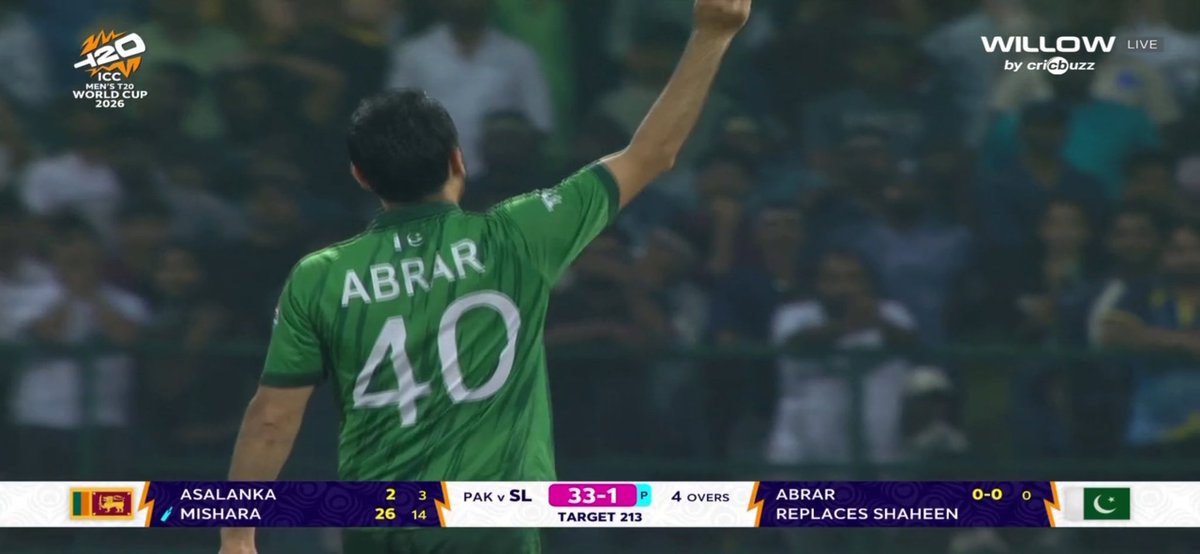 ABRAR AHMED GETS THE WICKET STARIGHT AWAY

BIG WICKET OF KAMIL MISHARA.