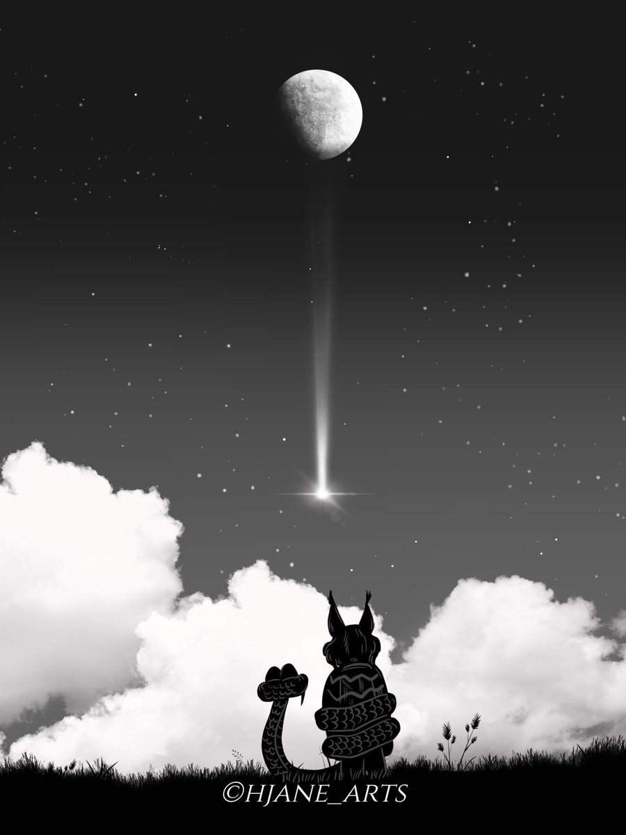 Hjane_arts's tweet photo. Stargazing 🔭 

#Pawbert #PawbertLynxley #garydesnake https://t.co/VnWAi4i6MK