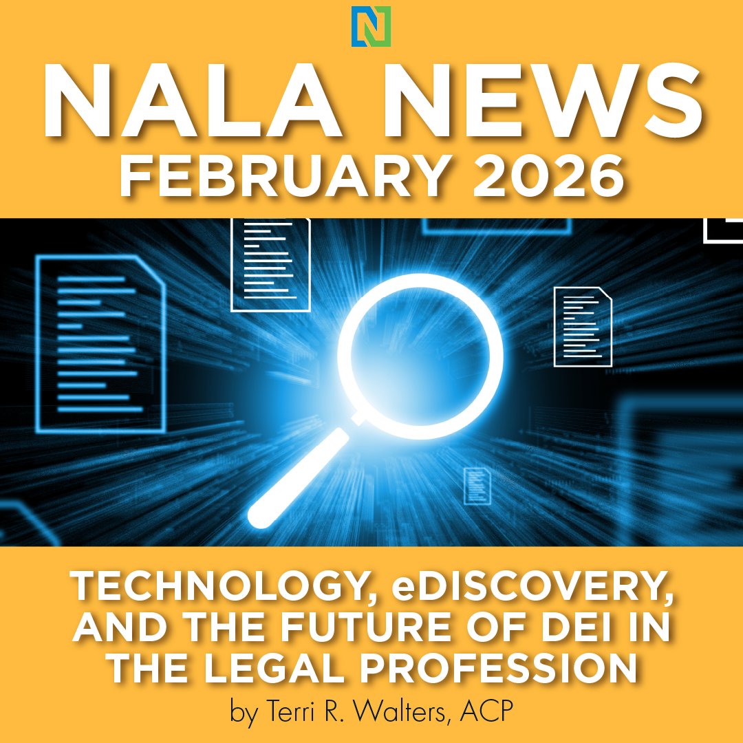 NALA_paralegals's tweet image. In NALA News, Terri R. Walters, ACP, examines how eDiscovery and AI intersect with diversity, equity, and inclusion, as well as how to ensure innovation benefits everyone.  
Read here: nala.org/technology-edi…
Estimated read time: ~4 minutes 

#NALA #Paralegal #LegalCommunity