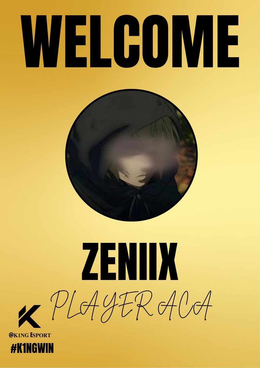 𝐖𝐄𝐋𝐂𝐎𝐌𝐄 𝐙𝐄𝐍𝐈𝐈𝐗 ! 👑

🇫🇷  | 1 k 4 pr Eu | ACA

Bienvenue au dernier joueur qui nous rejoint aujourd'hui, Merci pour sa confiance ! 🗡️

Hâte de voir ses performances 👀...

#WeAreK1ng 👑