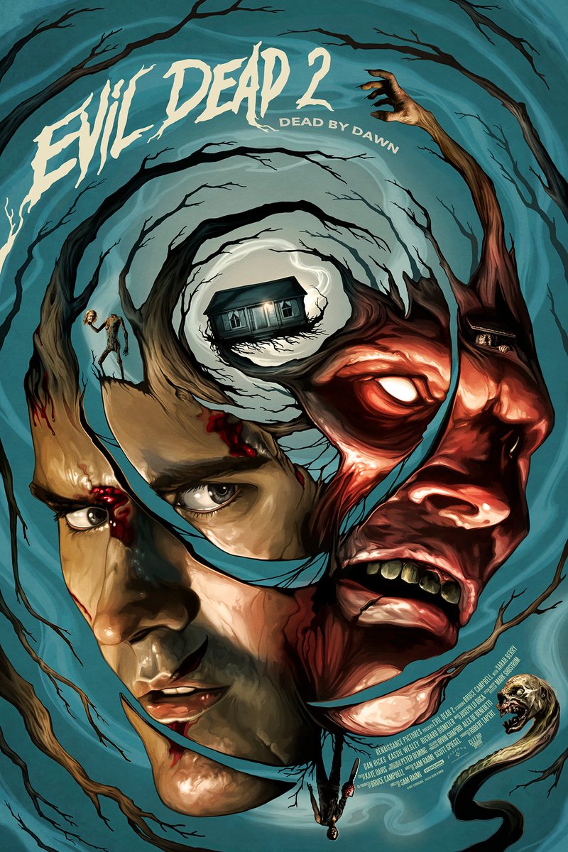 britmedia2000's tweet photo. Evil Dead II
(1987)
By Cellar Door Gallery
The lone survivor of an onslaught of flesh-possessing spirits holes up in a cabin with a group of strangers while the demons continue their attack
REF: PHX/EVILDEADII/CONCEPT/060
#EvilDeadII #ConceptPoster https://t.co/mquyjAKvFh