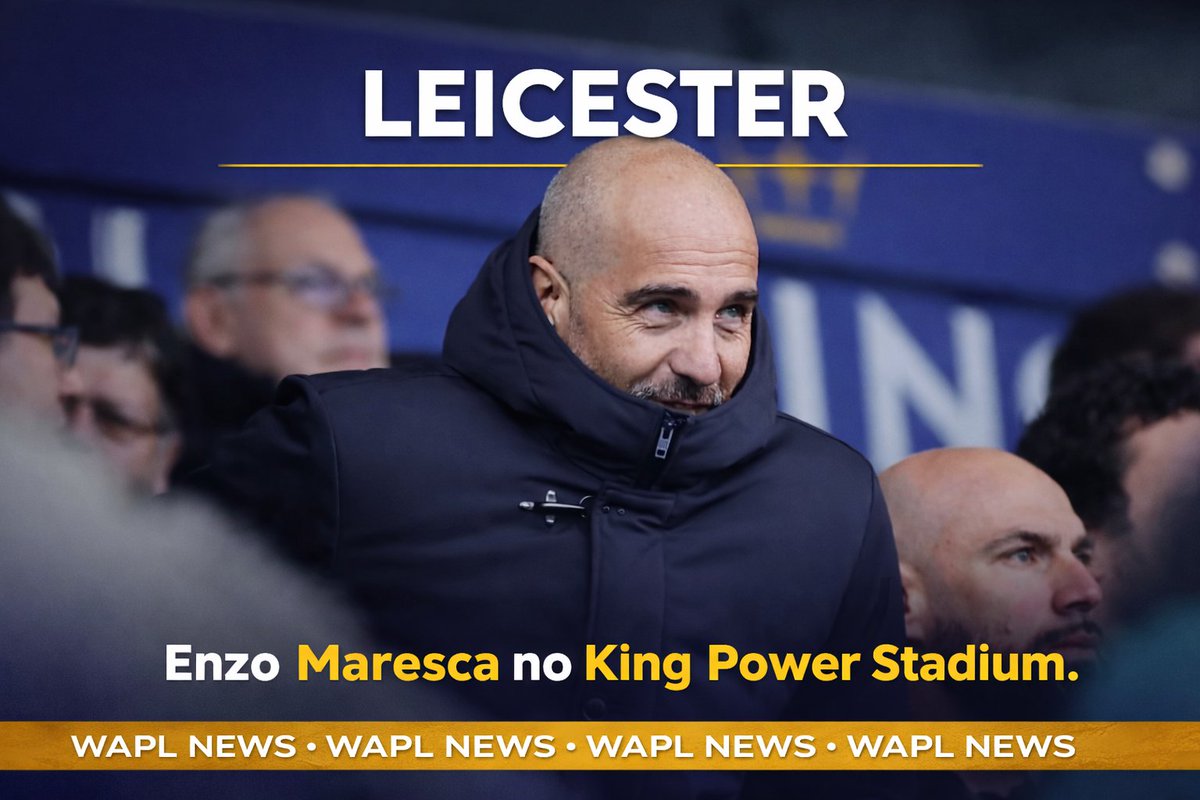 WeArePLeague's tweet image. ◉ Leicester 

Enzo Maresca visto pela primeira vez desde que foi demitido do Chelsea. 

O treinador esteve no King Power Stadium hoje assistindo a derrota do Leicester 0 - 2 Norwich.  

Maresca estava no camarote dos Diretores do Clube. |@MailSport 

#WAPL