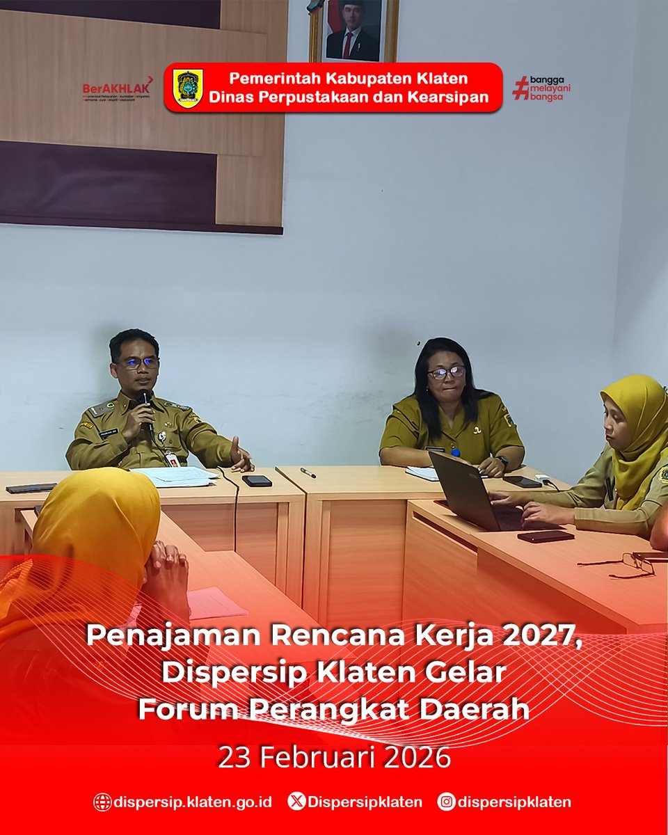 Dinas Perpustakaan dan Kearsipan Klaten tweet media