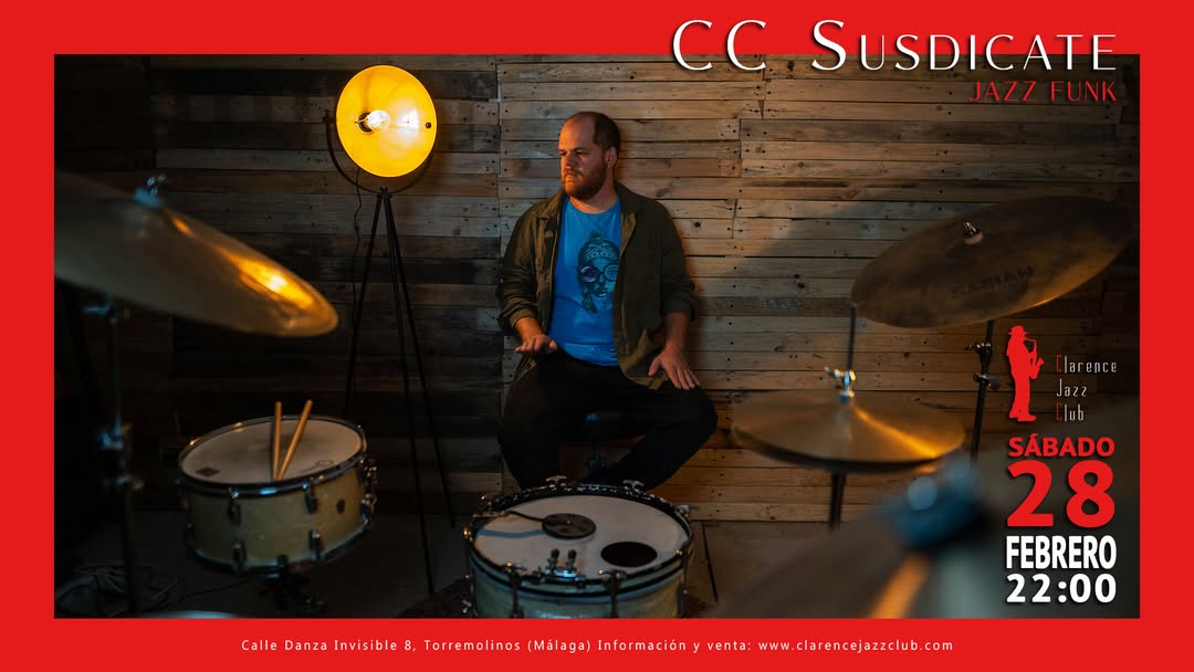 Hoy presentamos el último proyecto del batería peruano Cote Calmet, CC Syndicate. Empezamos a las 22.00. Os Esperamos!!!
#clarencejazzclub #jazzmalaga #welovejazz #malagajazz #jazzlive #livemusic #FormaPartedeNuestroClub #jazz