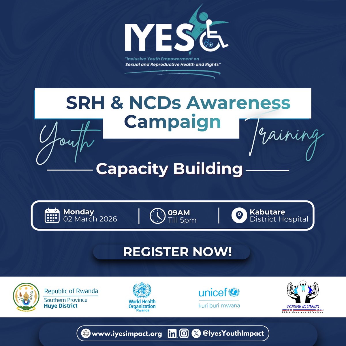 IyesYouthImpact's tweet photo. We’re back in schools &amp; communities 💙

Before launching our next SRHR–NCD campaign, we’re starting with capacity building on Mental Health, NCDs &amp; inclusive communication ♿

Limited volunteers. Real impact.

@BrianChirombo @bkateera @rangira_lambert @DrAdelakin 

#SayYesToIYES https://t.co/sxbeVBRsrM