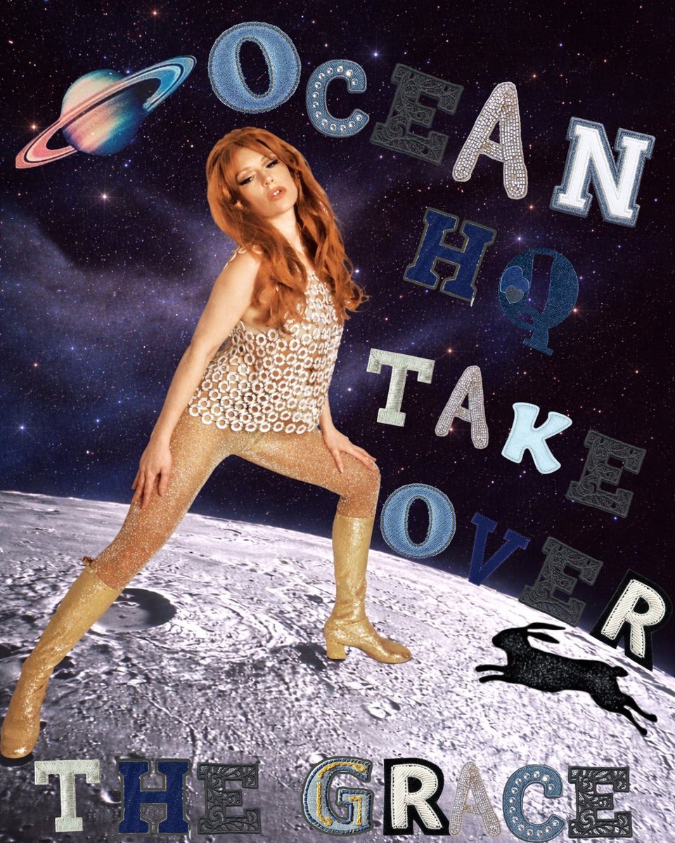 oceanleclairHQ's tweet photo. Beam Me To The Grace Show Takeover 🪽🔱🛸🧞‍♀️

The time has finally arrived for TAKEOVERS to the moon to commence, if you are seeing @oceanleclair at The Grace this month and are interested head over to my linktree in my bio + fill in the google form🛸 https://t.co/xiUdlYEoJD