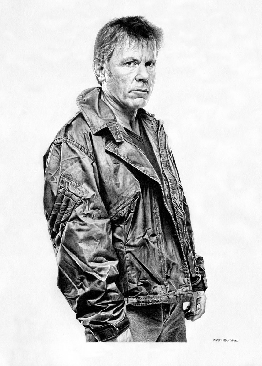 ferfedrawings68's tweet image. Como seguidor incondicional de @IronMaiden desde 1983, me encantó retratar a Bruce Dickinson en 2020. Aunque el verdadero desafío fue reproducir lo mejor posible la textura de esa chaqueta bomber. Escuchando su música todo es posible.
(Lápiz sobre papel. 50 x 70 cm.)