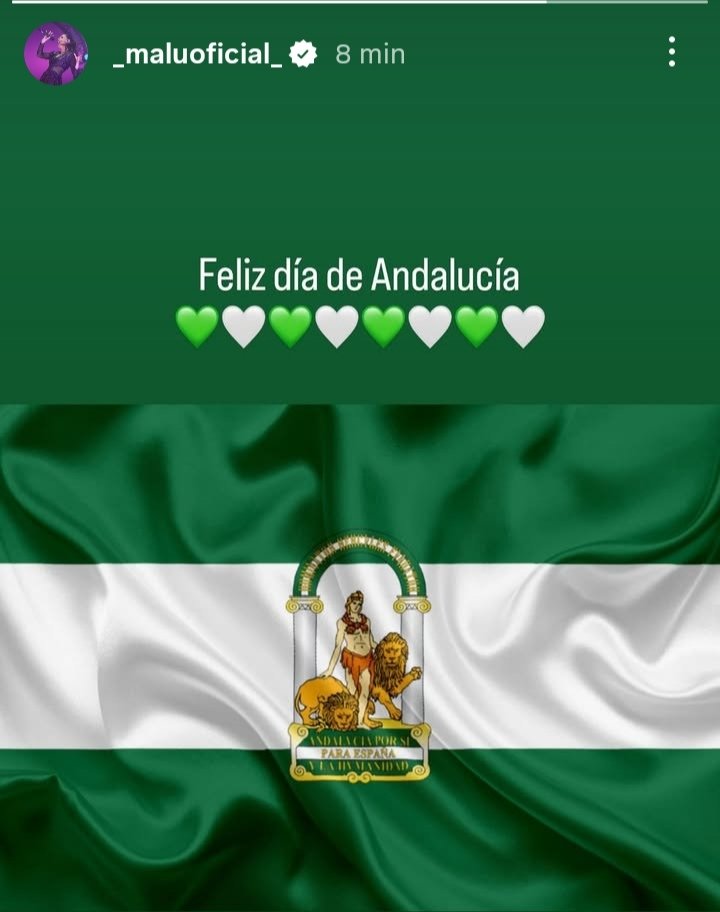Feliz día <a href="/_MaluOficial_/">Malú</a> Andaluza por los cuatro COSTAOS💚🤍💚🤟🏼🤟🏼🤟🏼🤟🏼🤟🏼🤟🏼🤟🏼