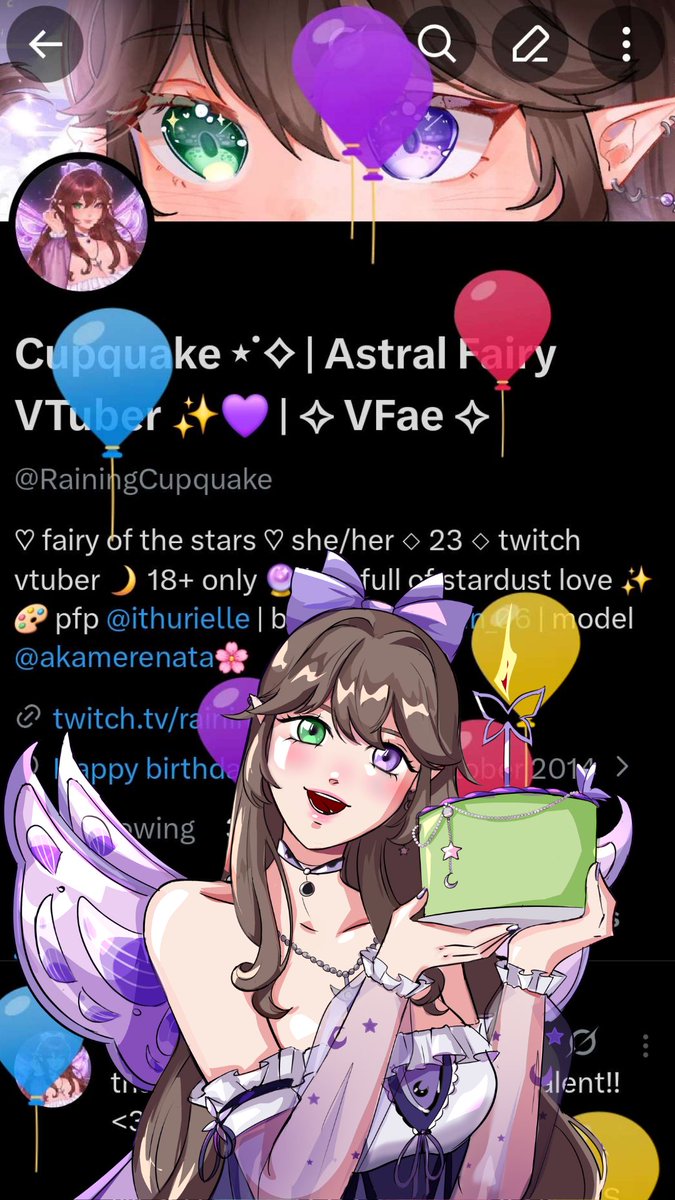 Cupquake ⋆˙⟡ | Astral Fairy VTuber ✨💜 | ✧ VFae ✧ tweet media
