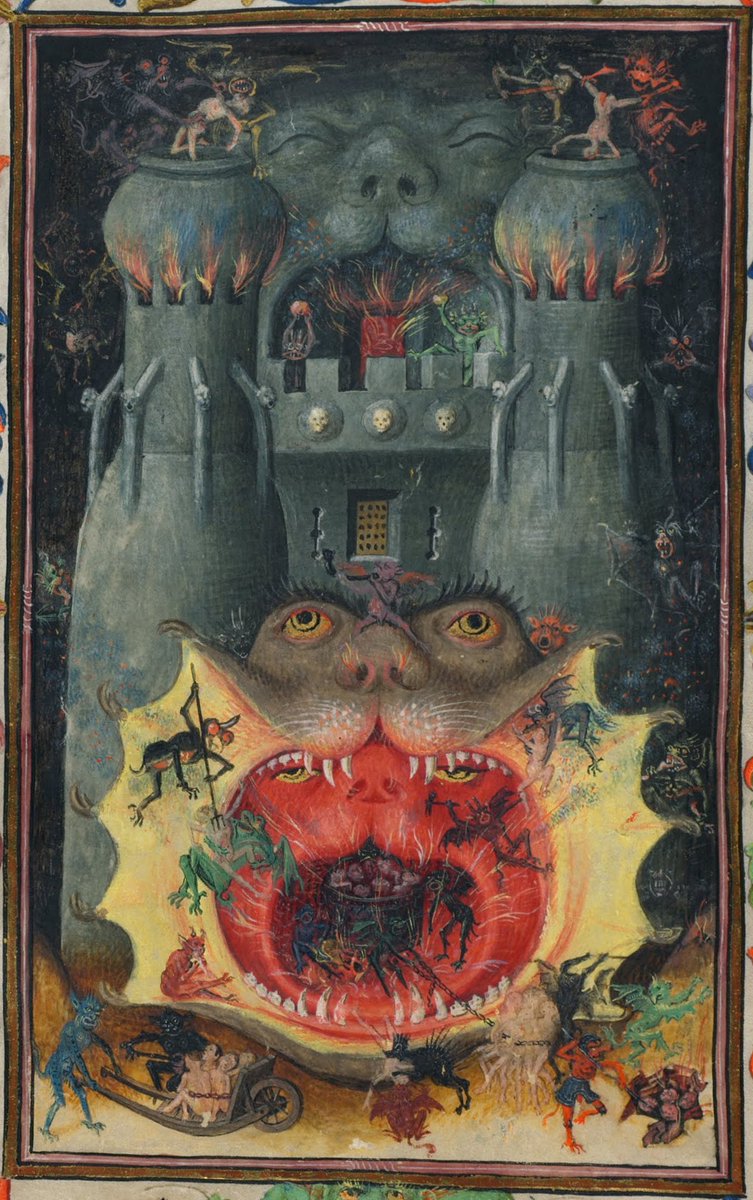 The Mouth of Hell - Master of Catherine of Cleves, 1440