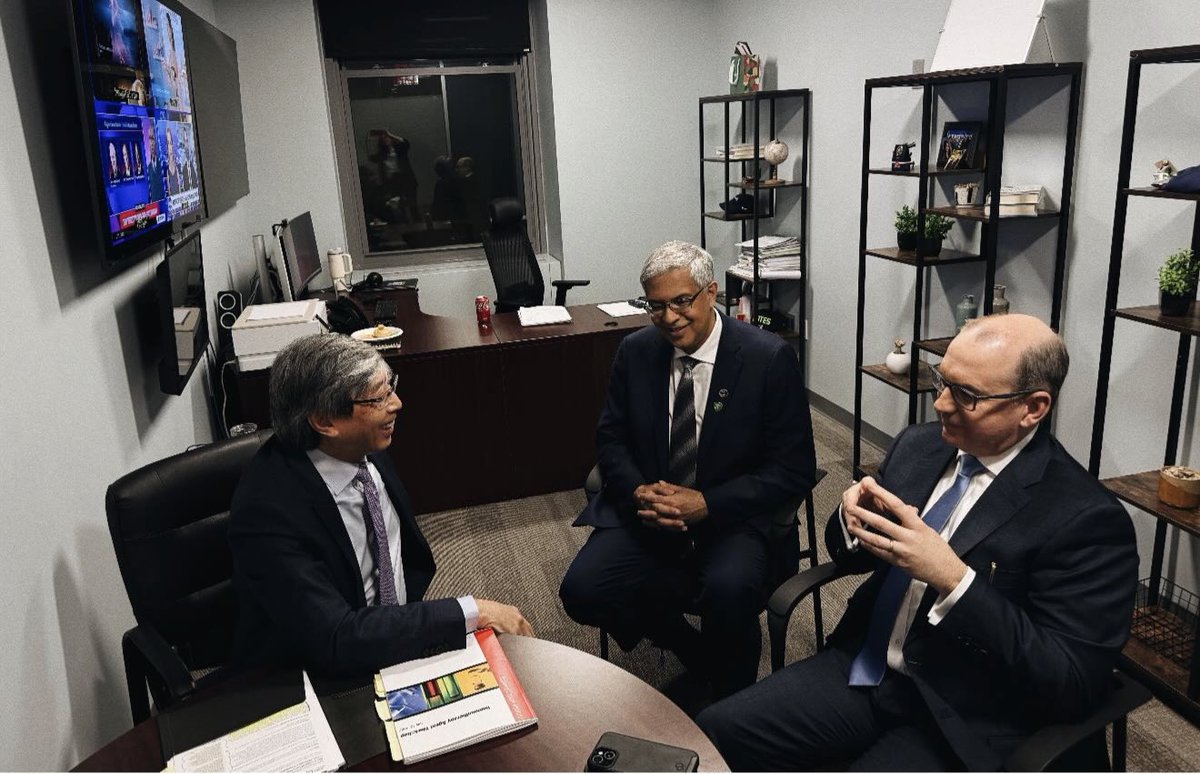 Met <a href="/DrJBhattacharya/">Jay Bhattacharya</a> who heads NIH and <a href="/DrTonyLetai/">Anthony Letai MD PhD</a> who heads NCI for the first time. The joy of a deep conversation between true scientists and doctors whose life’s mission is to help our patients and the American people is evident! I truly enjoyed discussing the science