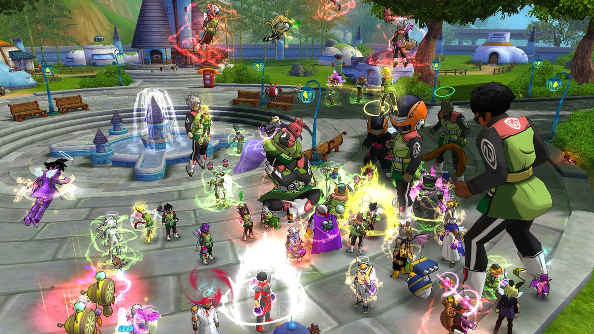 GalaxyStarTeam's tweet photo. Over 200 players were online and received the Age1000 outfit, we took a group photo at Kokkara Village right away!
it was such a vibe hahah
#keepit1000 #DragonballOnline