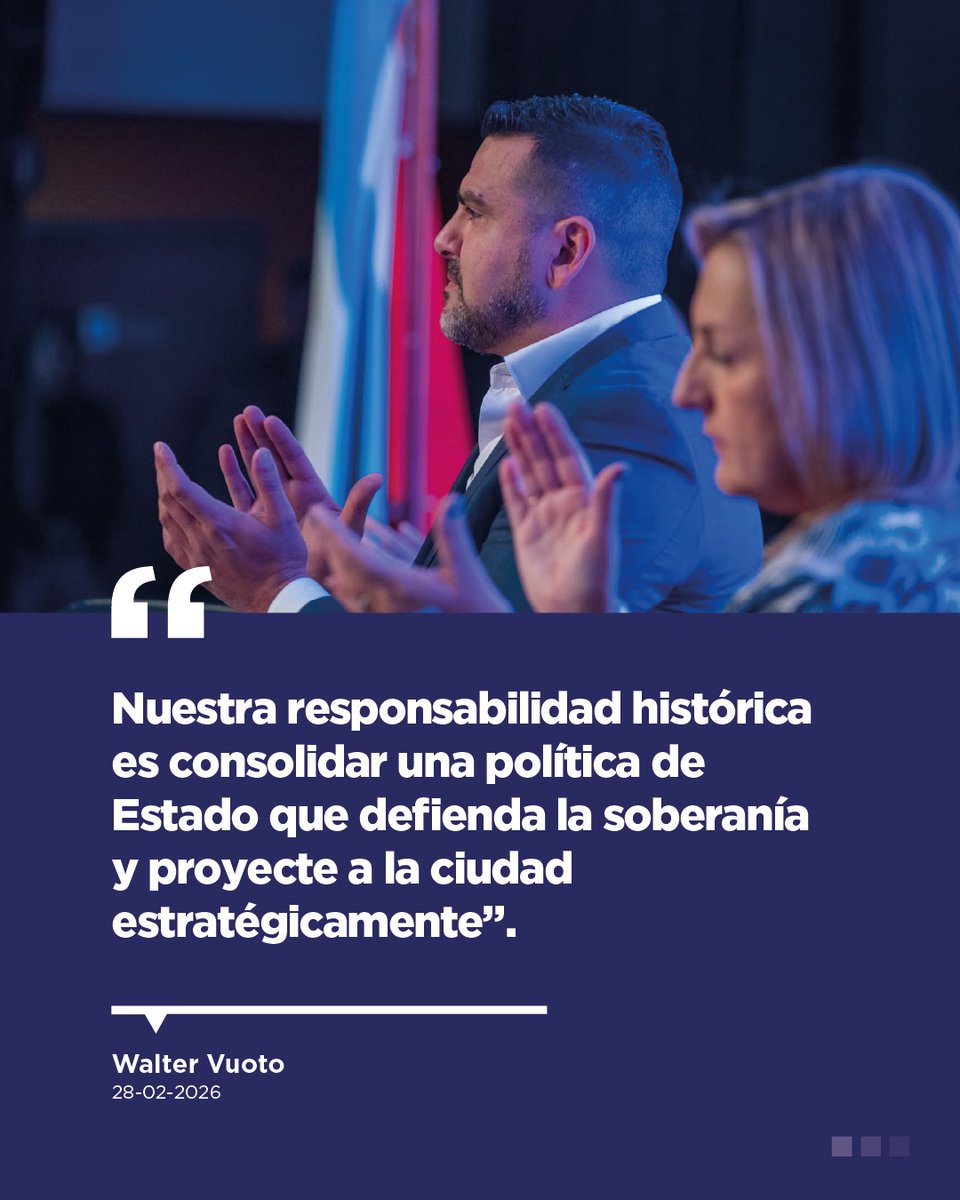 WalterVuotoTDF's tweet photo. Ushuaia es capital de una provincia marítima, vinculada a Malvinas, al Atlántico Sur y a la Antártida 🌎
Nuestra responsabilidad histórica es planificar con soberanía y visión estratégica. https://t.co/9tmLX6qH9g
