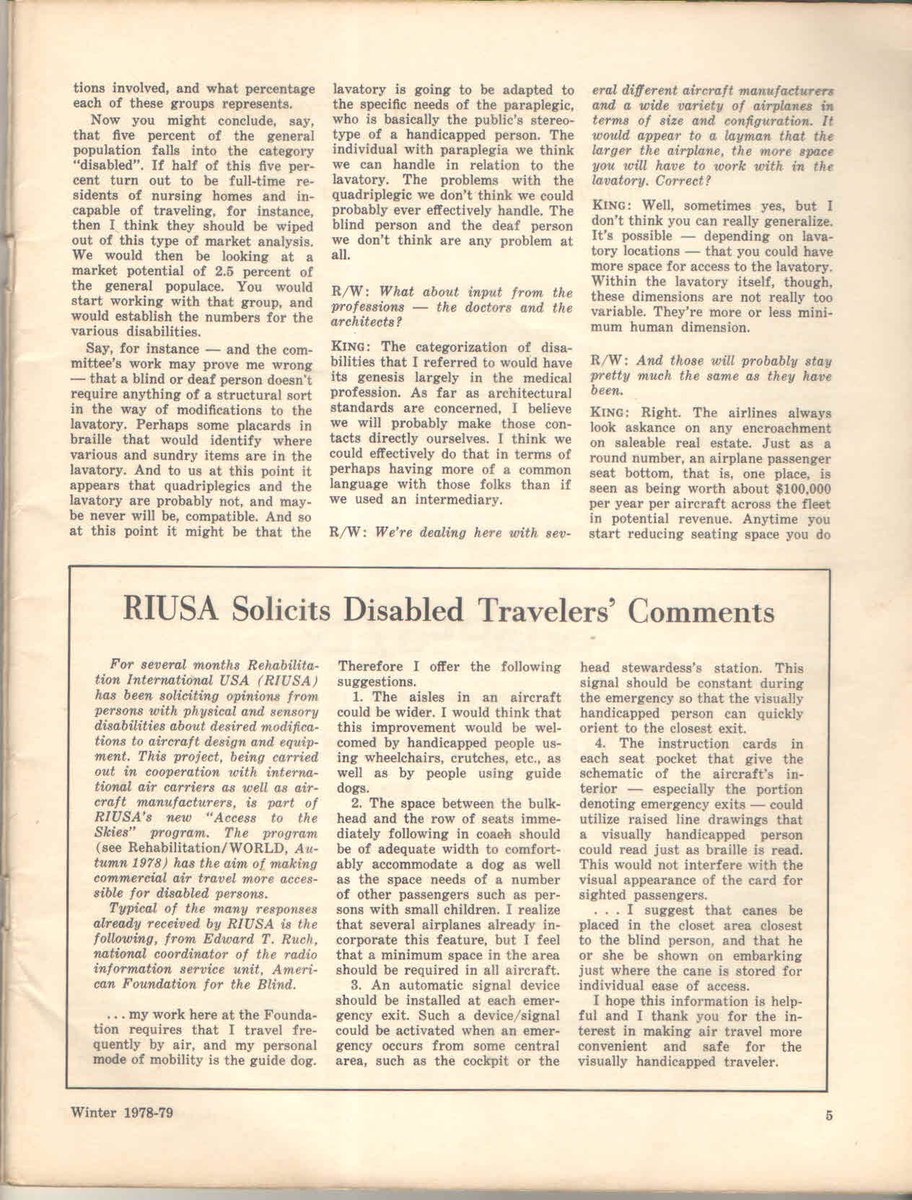 handicareindia's tweet image. In 1978, the 🇺🇸U.S. aircraft industry set up a high-level engineering committee to design accessibility features for next-gen commercial aircraft—aiming to make flying inclusive for disabled traveller.
Nearly 50 years later… have we really made any progress?
#Disabled #access
