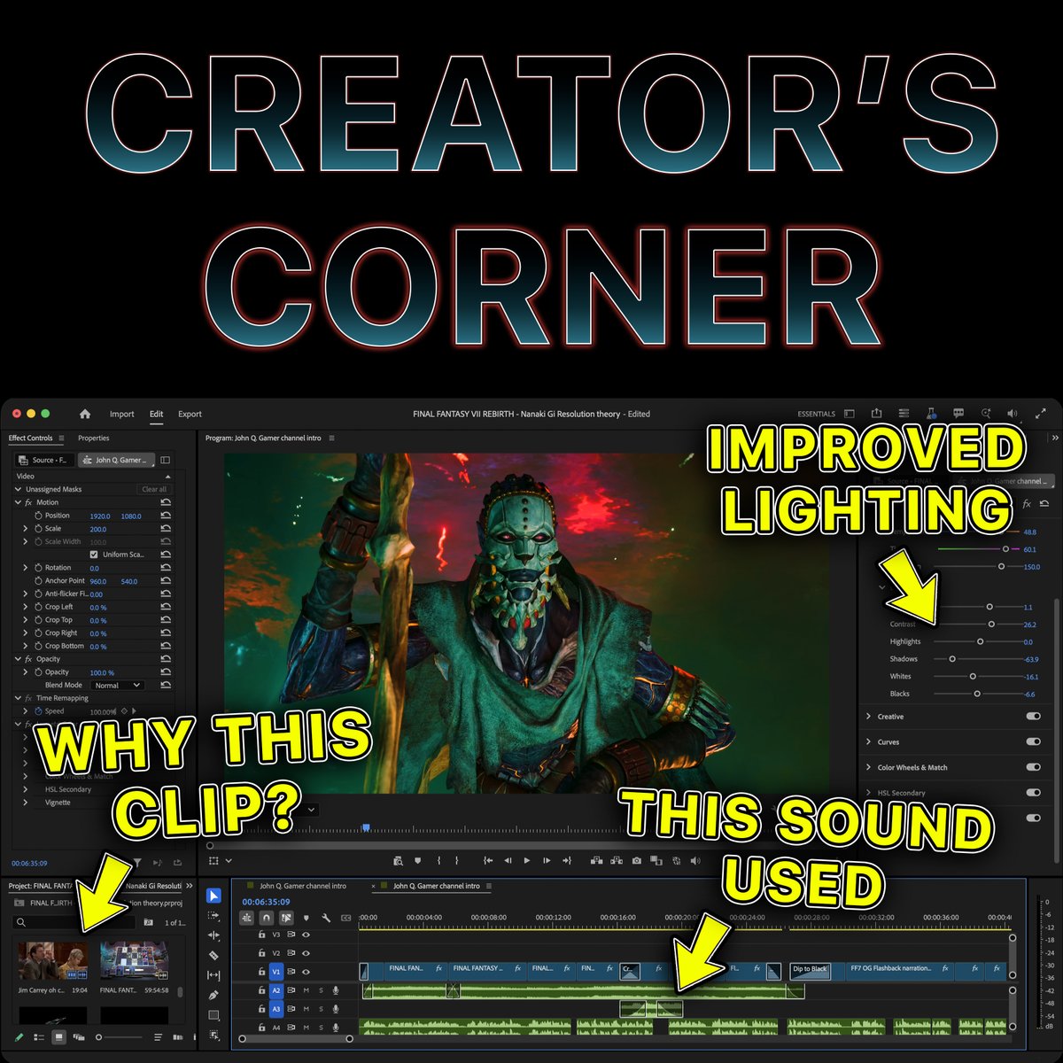 Hey friends! Join me live on Tuesday, March 3rd at 7:30pm ET for Creator's Corner where I break down my editing process including decisions on video clips I use, how I mix sound &amp; music, why I correct lighting and color, and more. I'll even give a sneak peak at something *NEW*