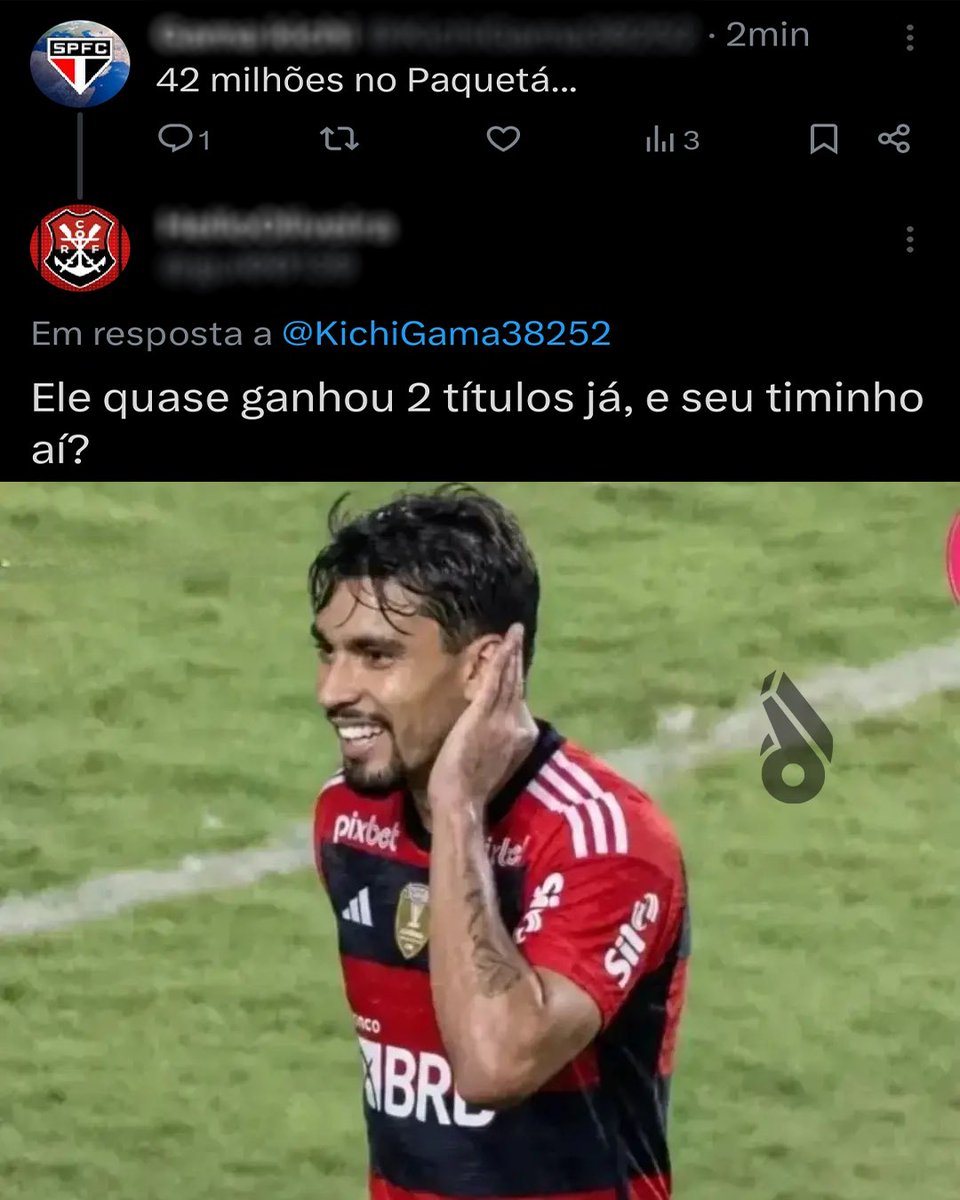 desimpedidos's tweet photo. ELE QUASE GANHOU, TEM QUE RESPEITAR! 

#Futebol #Flamengo #Paqueta #Lanus https://t.co/tYnC4uYxRB