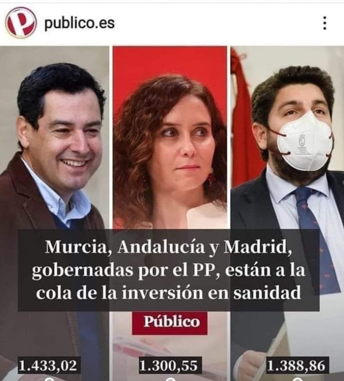 PachecoRamn's tweet photo. @NunezFeijoo Que empiece por Madrid, Andalucía y Murcia. Pero ya. https://t.co/n0ltPrPyDR