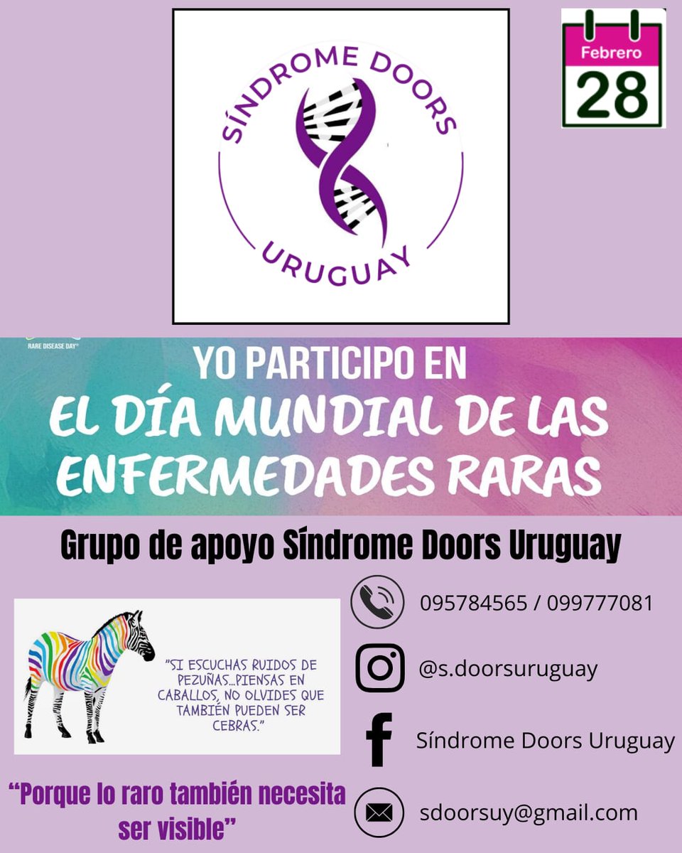ATUERU's tweet photo. GRACIAS POR SER PARTE DE ATUERU.
28 DE FEBRERO DÍA INTERNACIONAL DE LAS ENFERMEDADES RARAS https://t.co/hWu60cofMt