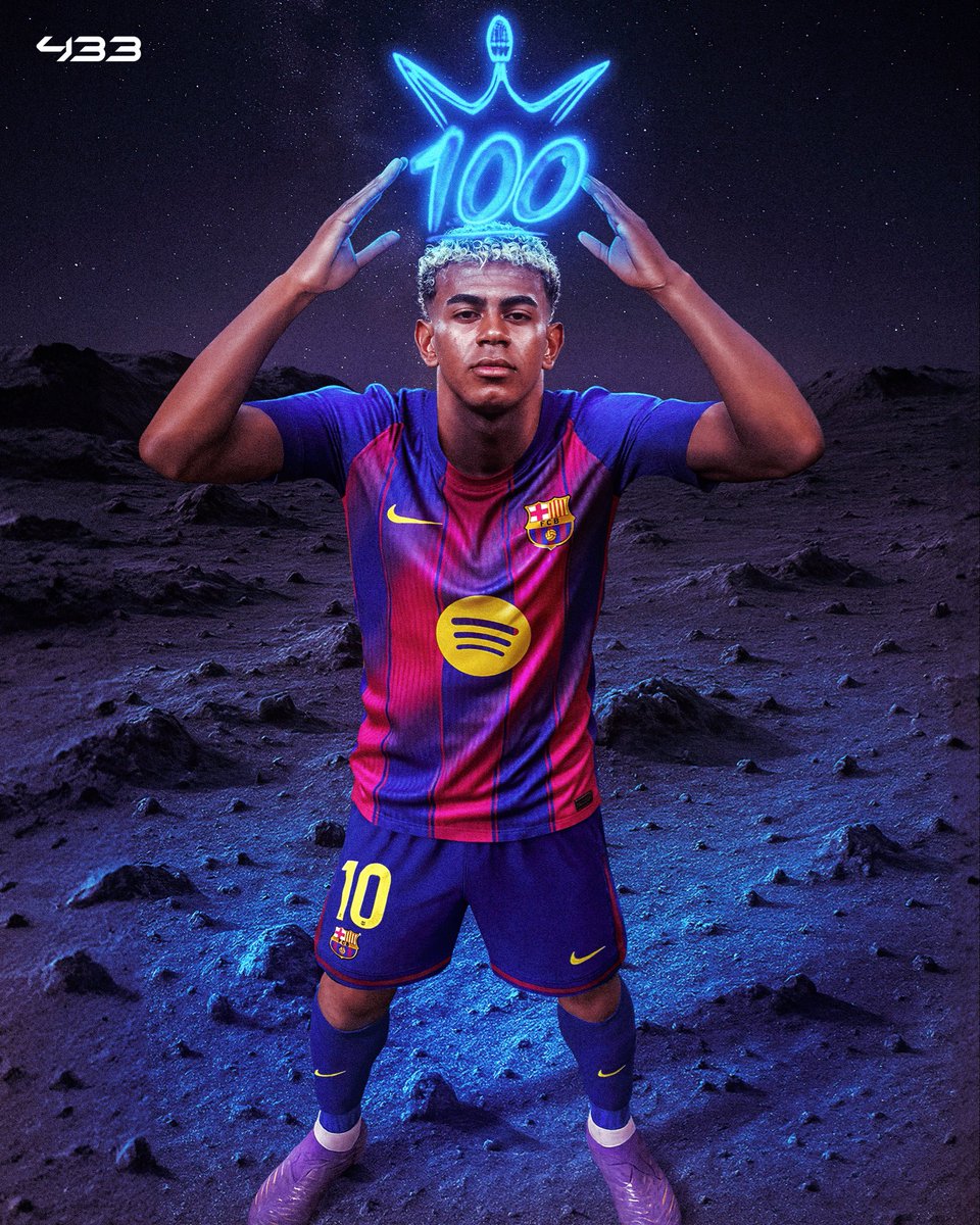 𝐋𝐀𝐌𝐈𝐍𝐄 𝐘𝐀𝐌𝐀𝐋: 𝟏𝟎𝟎 𝐆𝐎𝐀𝐋𝐒 + 𝐀𝐒𝐒𝐈𝐒𝐓𝐒 💯

At just 18 years old… 🤯

⚽️ 𝟒𝟖 𝐠𝐨𝐚𝐥𝐬.
🎁 𝟓𝟐 𝐚𝐬𝐬𝐢𝐬𝐭𝐬.

A 𝒍𝒆𝒈𝒆𝒏𝒅 in the making. 👑