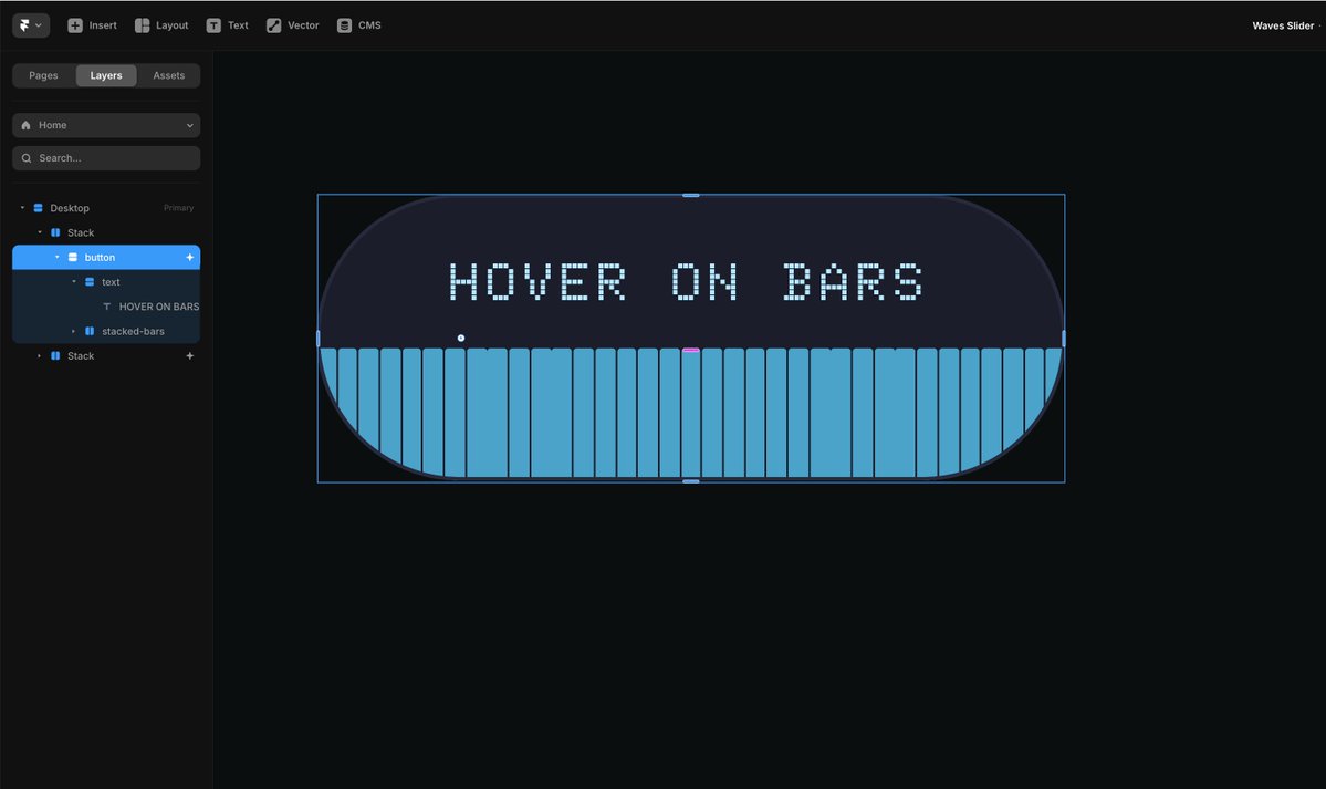 2/ Stack the bar components together - w x h set to Fill. Use this ...