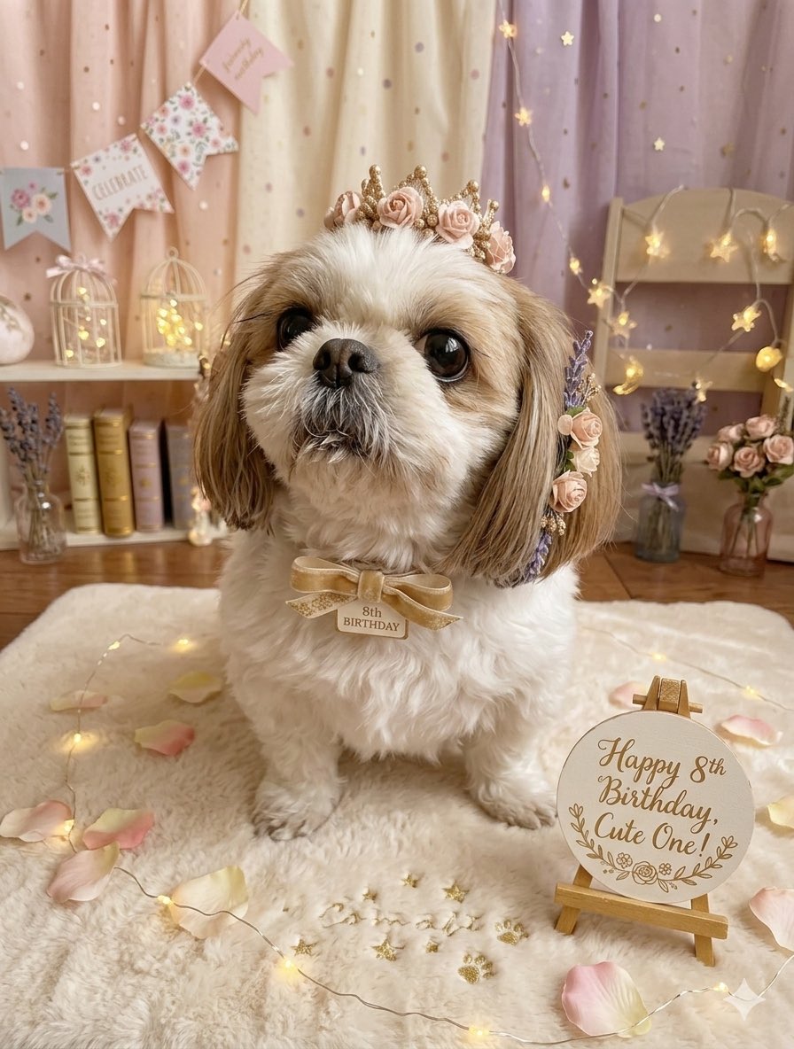 ㊗️きっと8歳になりました🎂💐 空白の4年分も上回るほど幸せにします