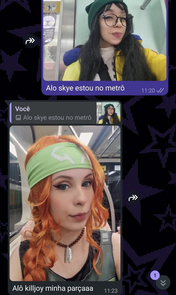 vitoriadlune's tweet photo. ATENÇÃO📍 
KILLJOY E SKYE são vistas no metrô de São Paulo. https://t.co/cUljBCGwoh