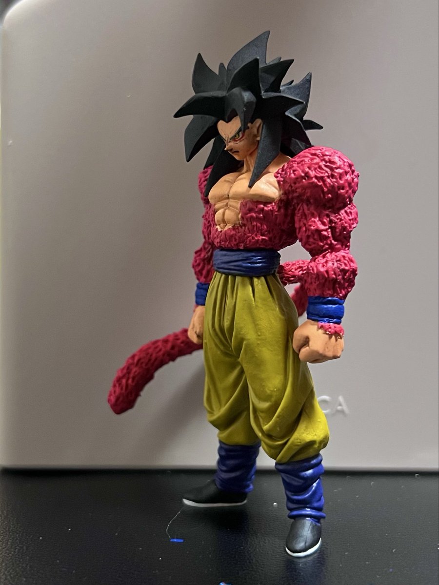 hg ドラゴンボール 孫悟空スーパーサイヤ人4プチ改造、リペイント完成