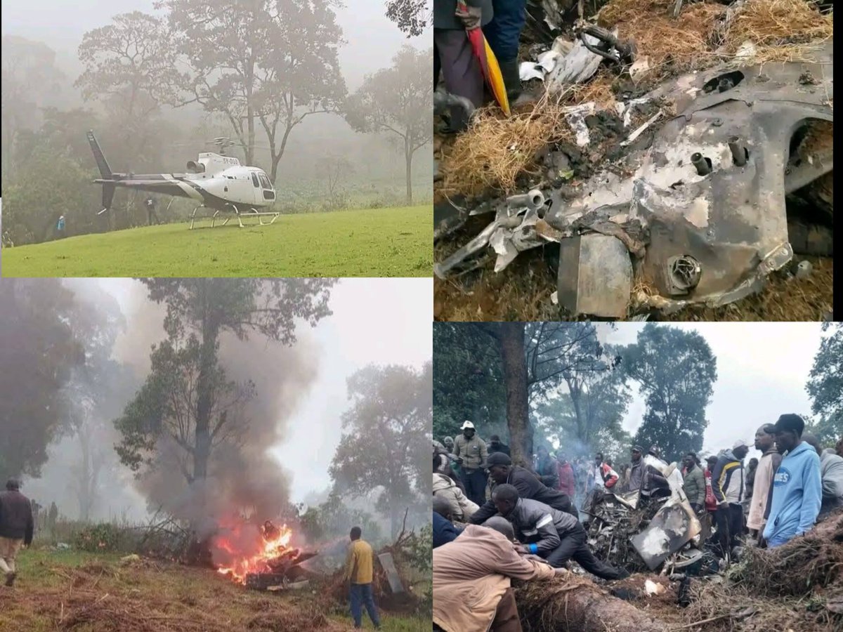 ILoveEmbu's tweet photo. BREAKING: 6 Dead in Nandi Helicopter Crash
Six people have been confirmed dead after a helicopter crashed and burst into flames in Chepkiep, Mosop Sub-County, Nandi County.

#Nandi #BreakingNews #iloveembu https://t.co/rTkcTs87dx
