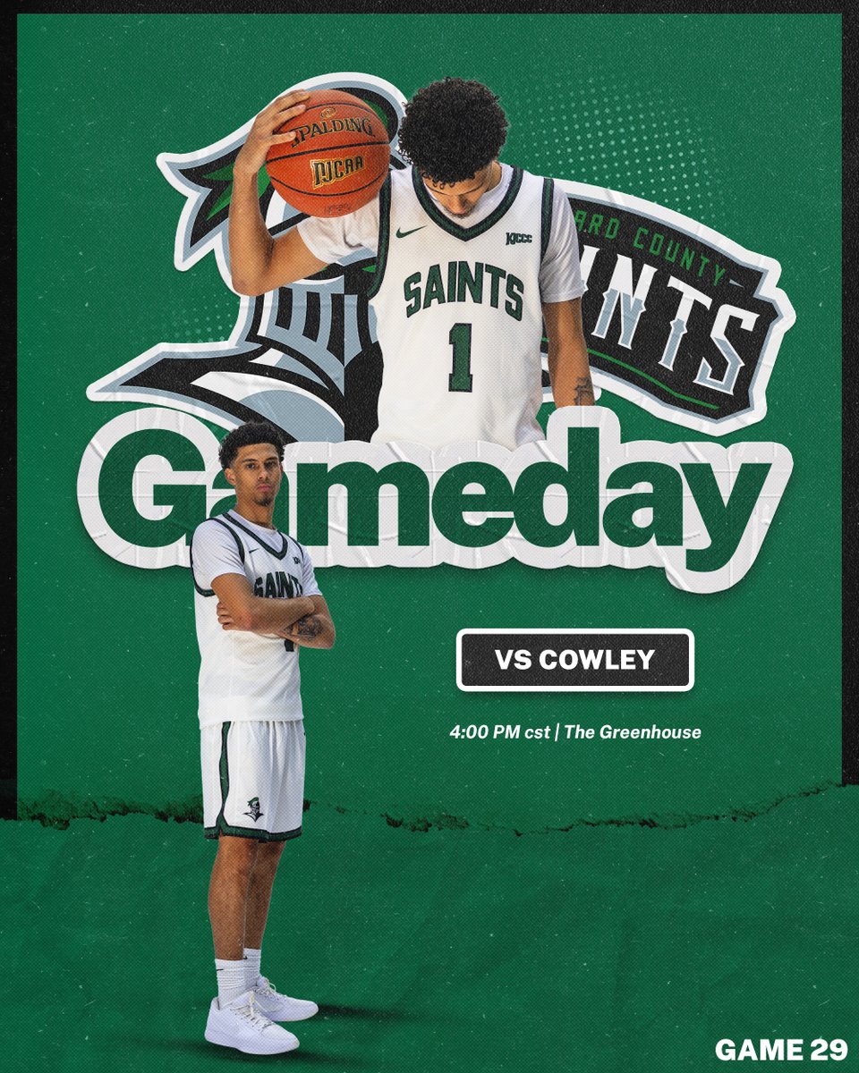 Saints are back home hosting the Cowley Tigers this afternoon!

Watch: sewardsaints.com/information/SC…
Stats: sewardsaints.com/sports/mbkb/20…

#GoodToBeGreen