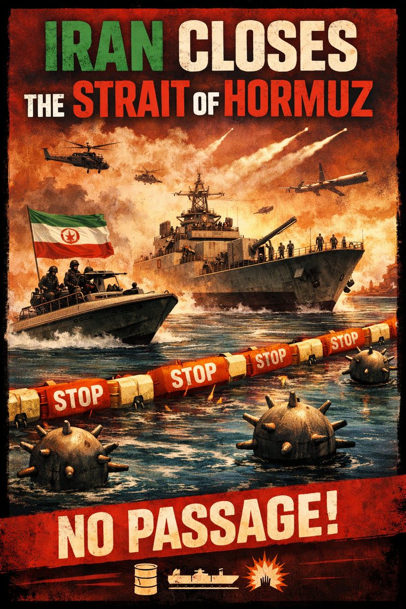 sameersadiq76's tweet photo. Iran has closed the Strait of Hormuz.
#الحرب_العالمية_الثالثة
#طهران https://t.co/1jZOH4NYcX