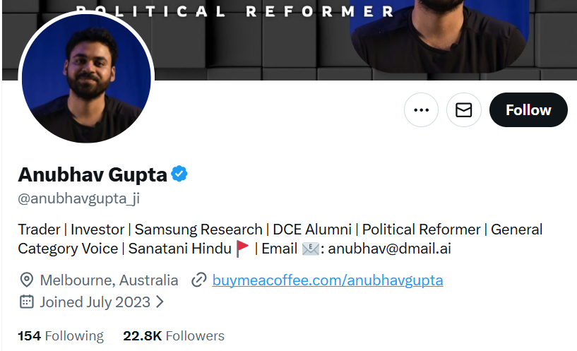 fredhamilton's tweet photo. @anubhavgupta_ji So speaks a Sanatani Hindutva Sanghi Scum living in Melbourne, Australia &amp;  begging for coffee money to survive. 

There is no such thing as Hindu Land,moron. Its Indian Land. Go deal with this reality. 

Share yr place of work and let them know u r a sanatani, then see reality https://t.co/GHF4Oy8QOP