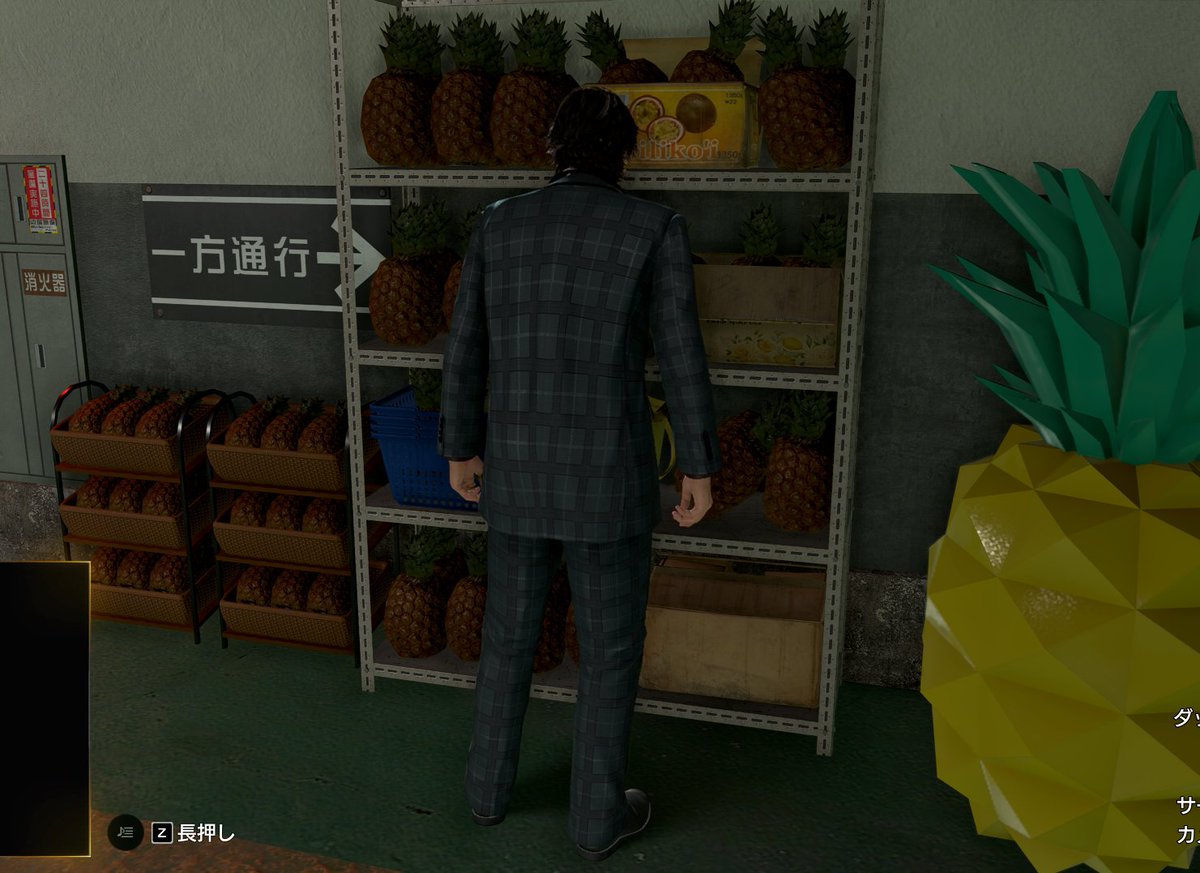 ﾐﾈちゃんはうんこ座りしてるし、いかりくんはパイナップルみてる