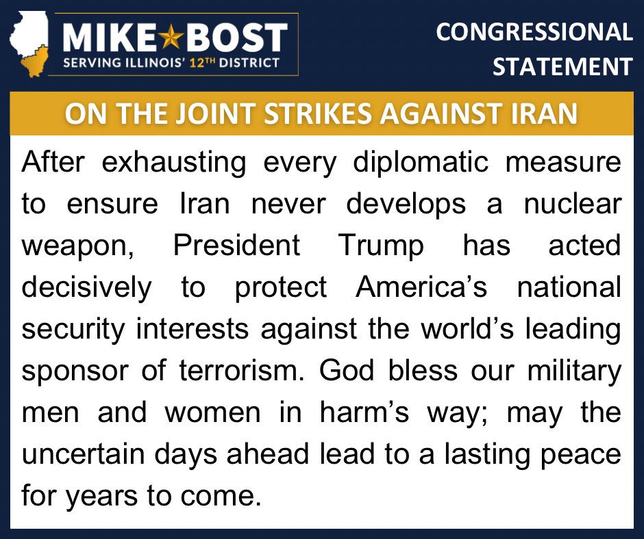 Rep. Mike Bost tweet media