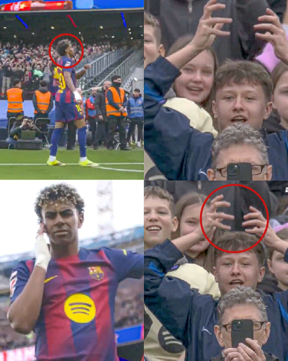 ElDeportisimo's tweet photo. Lamine Yamal con apenas 18 años de edad acaba de alcanzar las 100 contribuciones como profesional y el Camp Nou le puso la corona. Está haciendo lo nunca antes visto. 

Que escena. https://t.co/klVtc4VH0G