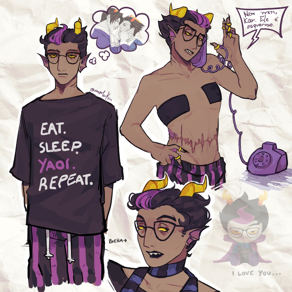 computerkiss's tweet photo. piranha ridícula #Homestuck https://t.co/lvvRzL0RS6