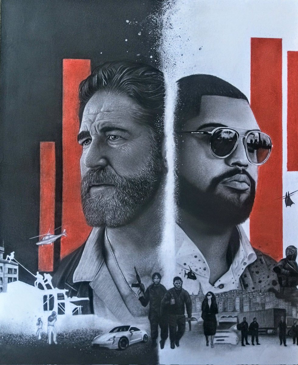 Work Done... 
Graphite and charcoal pencils on glossy paper
<a href="/DenOfThieves/">Den Of Thieves</a> 
<a href="/GerardButler/">Gerard Butler</a> 
<a href="/OsheaJacksonJr/">O’Shea Jackson Jr</a>