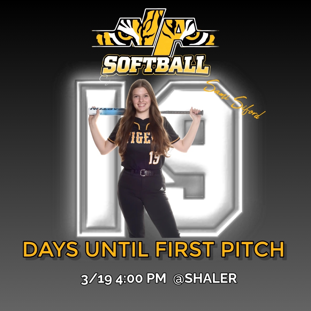 Only 19 DAYS until first pitch!!🥎🥎

🗓️Thursday March 19 4:00pm
📍381 Wible Run Rd, 15209

#NAsoftball #NAtigers