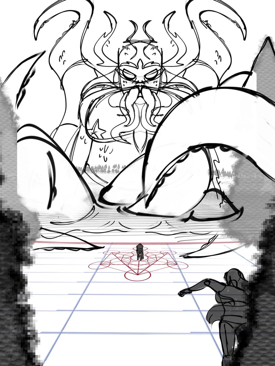 izzidraws5715's tweet photo. Remake of an old composition piece from about 4 yrs ago same ocs different design https://t.co/6bKI3WODUc