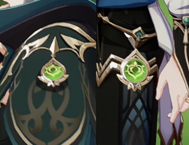 I recently found out that visions have different sizes, some are massive and some are tiny. Then I looked up Kaveh and Alhaitham's and Kaveh's is pretty big, while Alhaitham's is a bit smaller.