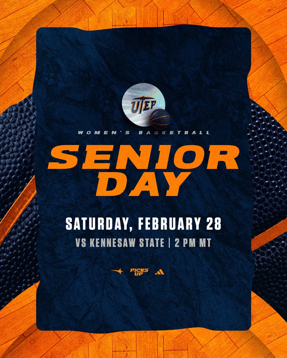 𝐆𝐀𝐌𝐄𝐃𝐀𝐘‼️
𝐒𝐄𝐍𝐈𝐎𝐑 𝐃𝐀𝐘

🆚 <a href="/KSUOwlsWBB/">Kennesaw State WBB</a> 
📍 𝐃𝐨𝐧 𝐇𝐚𝐬𝐤𝐢𝐧𝐬 𝐂𝐞𝐧𝐭𝐞𝐫
⏰ 𝟐 𝐏𝐌
📺 tinyurl.com/3ufn4b39
📊 tinyurl.com/3b8hp9sj
🎟️ am.ticketmaster.com/utep/buy?filte…

#PicksUp