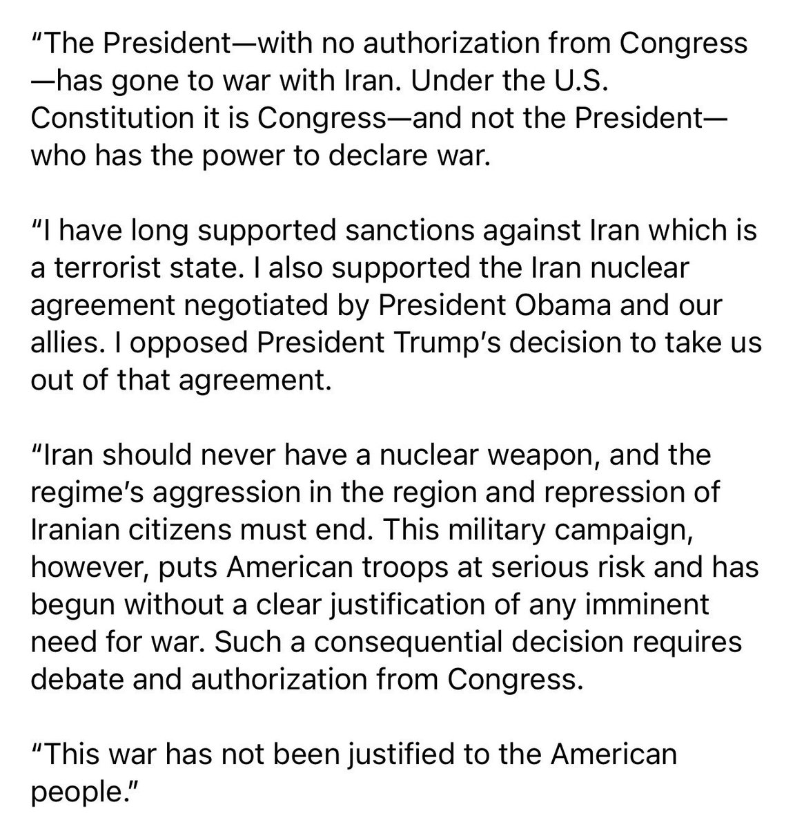 Senator Amy Klobuchar tweet media