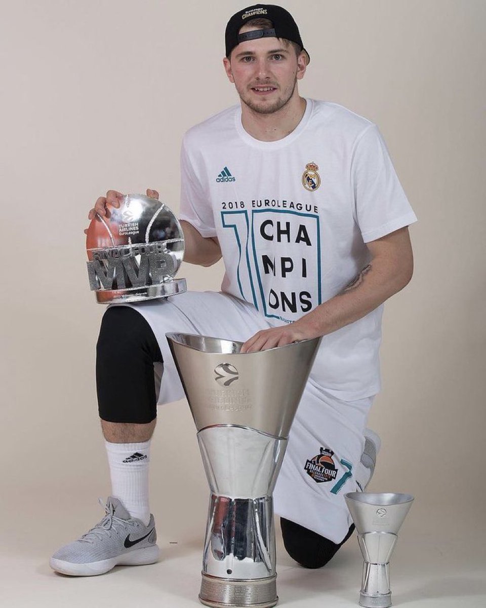 🎈Happy Birthday, Luka Dončić

🏆 3× Liga ACB Champion
🏆 1× EuroLeague Champion
🏆 1× Intercontinental Cup Champion
🏆 2× Copa del Rey 
🏆 1× EuroBasket Champion
🏆 1× EuroLeague MVP
🏆 1× Liga ACB MVP
🏆 1× EuroLeague Finals MVP

🏆 NBA Rookie of the Year Award
🏆 5× All-NBA
🏆