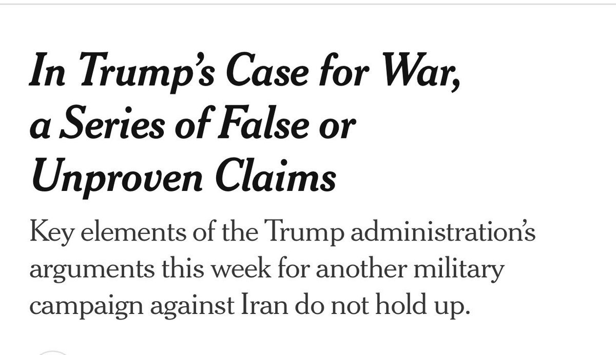 “As they made their public case this week for another American military campaign against Iran, President Trump and his aides asserted that Iran has restarted its nuclear program, has enough available nuclear material to build a bomb within days, and is developing long-range