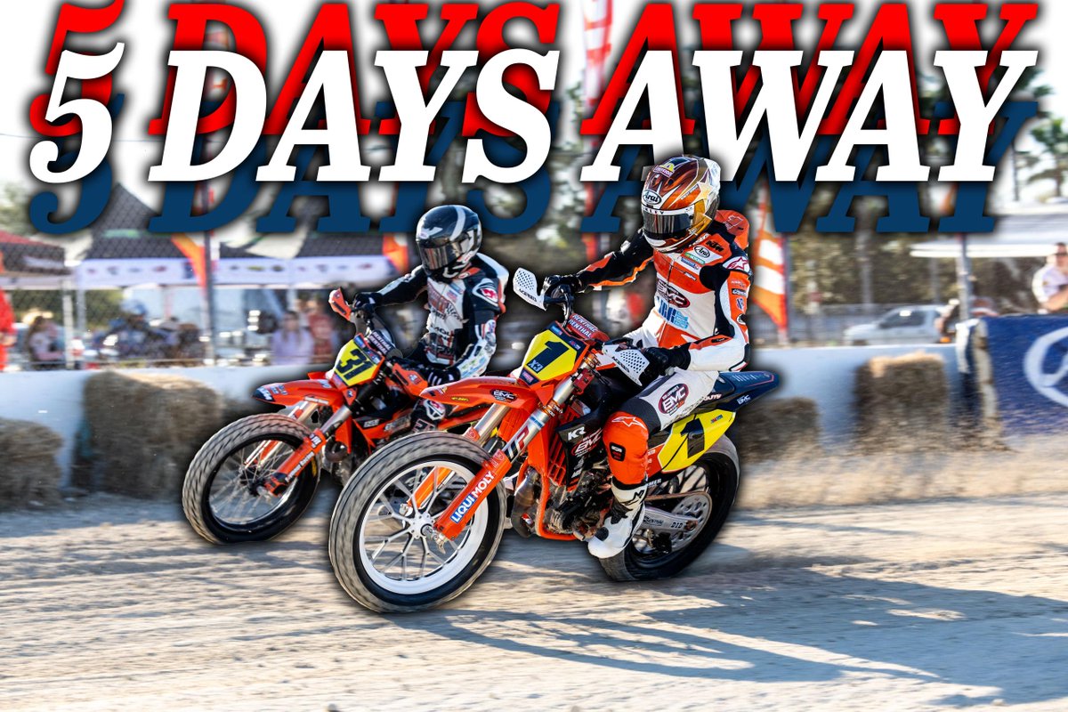 The silence of off-season is about to be broken. 🏁🏍️

In exactly 5 DAYS, the 2026 Progressive AFT season roars to life under the lights at DAYTONA! The dirt is ready, the bikes are dialed in, and the fastest riders on the planet are descending upon Daytona Bike Week.

Who’s your