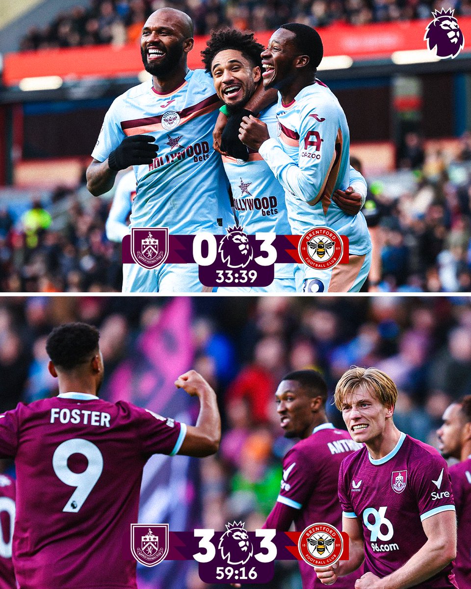 PLinUSA's tweet photo. Burnley have come all the way back! 🤯 https://t.co/3rkO5paFb1