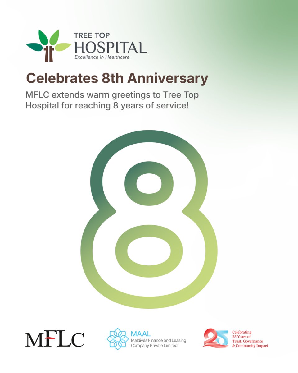 Congratulations on your 8th Anniversary, Tree Top Hospital. Wishing you many more years of success ahead!