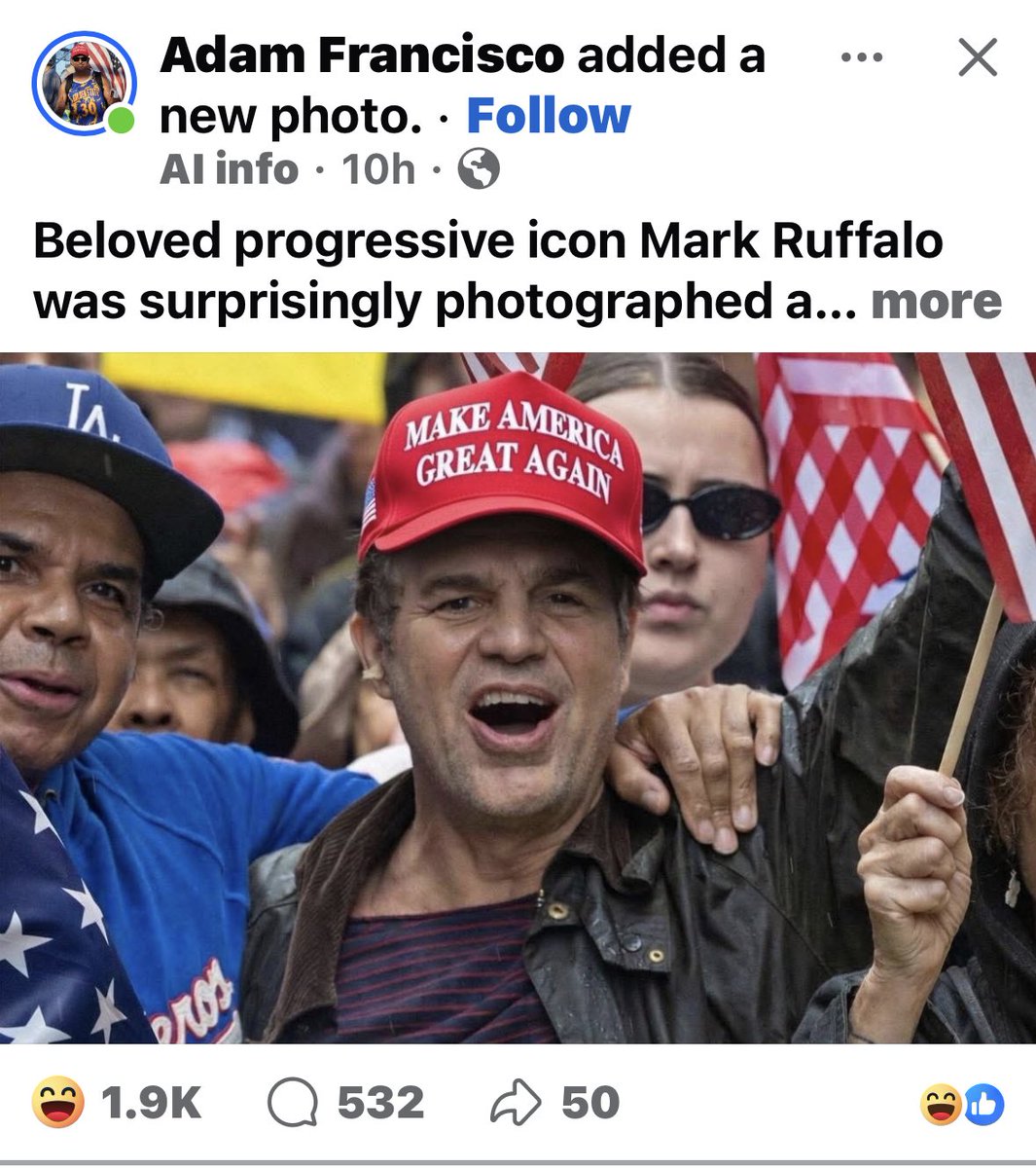 ⁦<a href="/MarkRuffalo/">Mark Ruffalo</a>⁩ you finally came back to reality..! Congrats