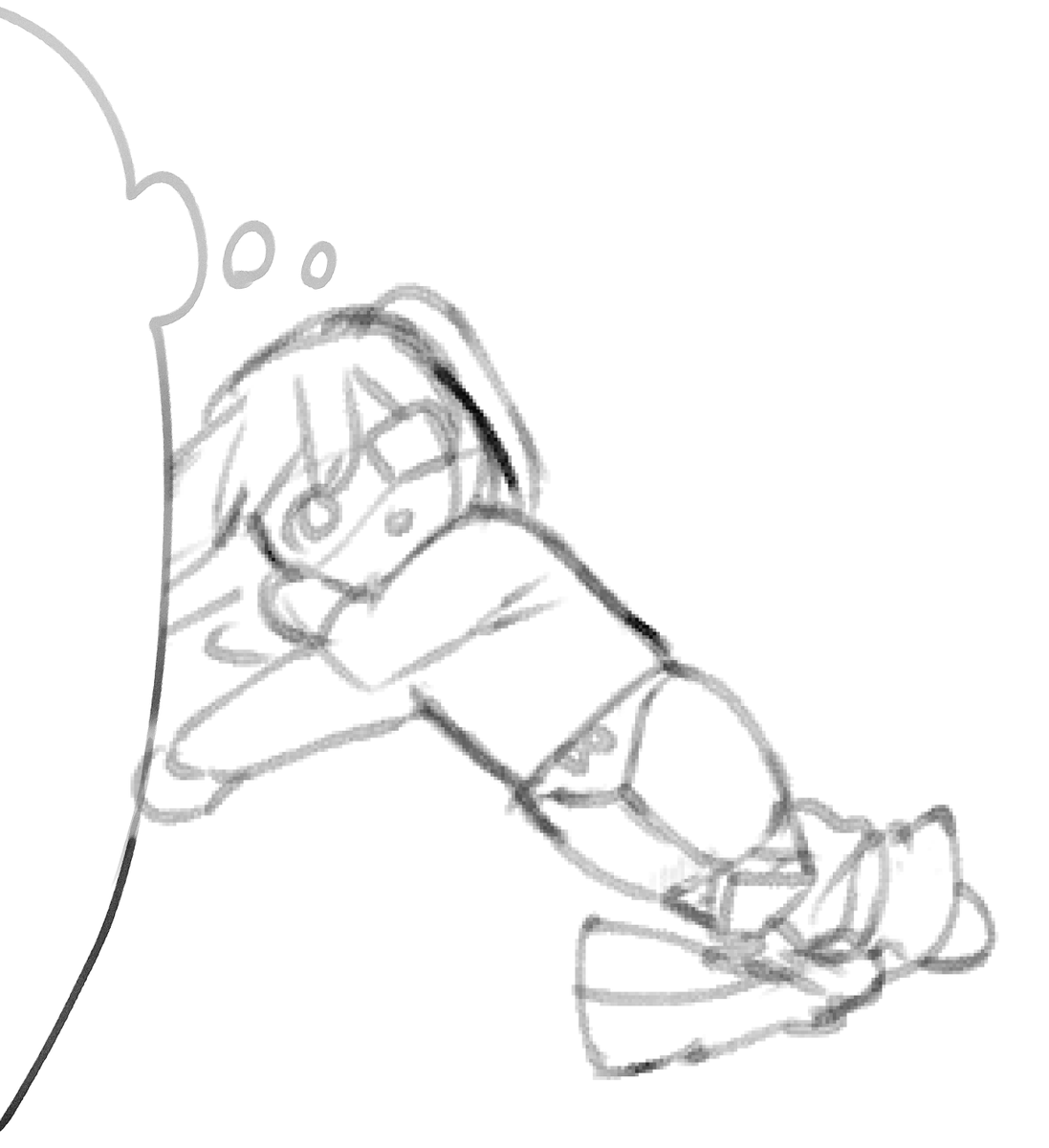 なぜかダー◯ッチデニムが行けると思ったOCがんこちゃん
が今際の際に見た夢 